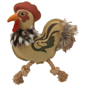 KERBL DOG TOY ROOSTER KARL WITH SQUEAKER 24 CM