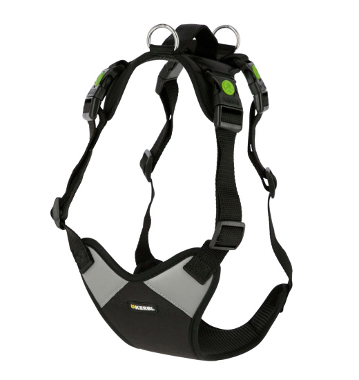 KERBL KERBL DOG HARNESS PULSIVE BLACK WITH REFLECTIVE STRIPS 56-74 CM