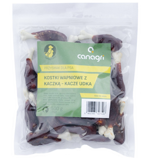 CAN AGRI CAN AGRI DOG TREAT CALCIUM BONES WITH DUCK