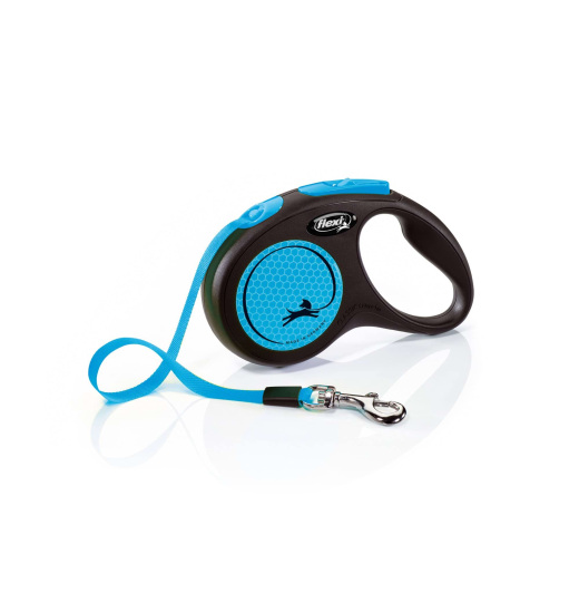 CAN AGRI CAN AGRI DOG LEASH FLEXI CLASSIC NEON BLUE SIZE S