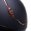 SAMSHIELD MISS SHIELD 2.0 / CRYSTAL FABRIC ROSE GOLD BLAZON FRONTAL / ROSE GOLD CHROME / BLACK HELMET