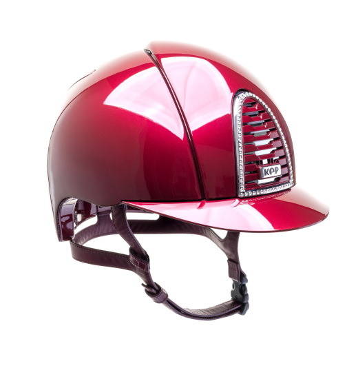 KEP Italia KEP ITALIA CROMO 2.0 METAL HELMET BORDEAUX CHIN/CRYST MIRROR CHROMO FRAME/SILVER SHINE LOGO BORDEAUX