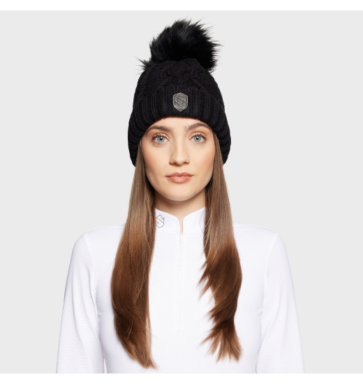 Samshield SAMSHIELD NORA CRYSTAL INTARSIA ZIMOWA CZAPKA JEŹDZIECKA DAMSKA