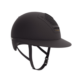 FREEJUMP VORONOI EQUESTRIAN HELMET MATTE WITH WIDE VISOR BLACK