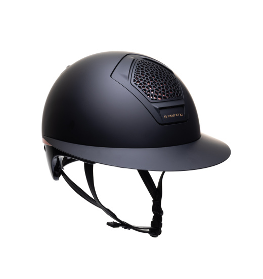 Freejump FREEJUMP VORONOI KASK JEŹDZIECKI MATTE Z SZEROKIM DASZKIEM ROSE GOLD