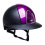 KEP ITALIA CROMO 2.0 TEXTILE KASK JEŹDZIECKI METAL VIOLA/SWAROVSKI AMETIST CZARNY