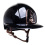 KEP ITALIA CROMO 2.0 POLISH EQUESTRIAN HELMET POLISH POLO VISOR/BEIGE CHIN/ROSE GOLD FRAME/RG BUTTON/ZIRCONS RG LOGO BLACK
