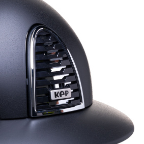 KEP ITALIA CROMO 2.0 TEXTURED RIDING HELMET WITH POLO VISOR BLACK