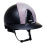 KEP ITALIA CROMO 2.0 TEXTILE KASK JEŹDZIECKI SUEDE GRIGIO NEBULA SILVER/CRYSTALS LOGO CZARNY