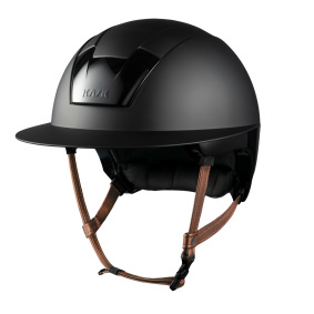 KASK KOOKI LADY RIDING HELMET WITH BEIGE CHIN STRAP