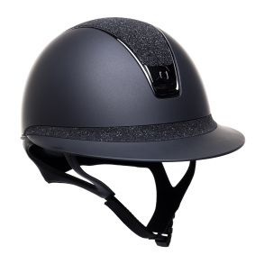 SAMSHIELD KASK MISS SHIELD 2.0 SHADOWMATT / CRYSTAL FABRIC TOP FB / CZARNY CHROME / CZARNY