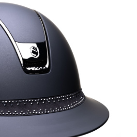 SAMSHIELD KASK MISS SHIELD 2.0 SHADOWMATT / ROYAL TIARA / 5 SWAROVSKI JETH / BLACK SHINE / CZARNY