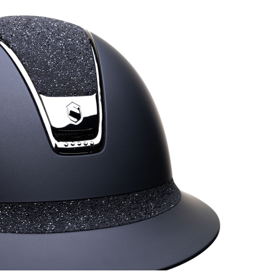 Samshield SAMSHIELD KASK MISS SHIELD 2.0 SHADOWMATT / SHINY CRYSTAL FABRIC / 5 SWAROVSKI JETH / CZARNY