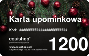  Świąteczna karta upominkowa z bombkami